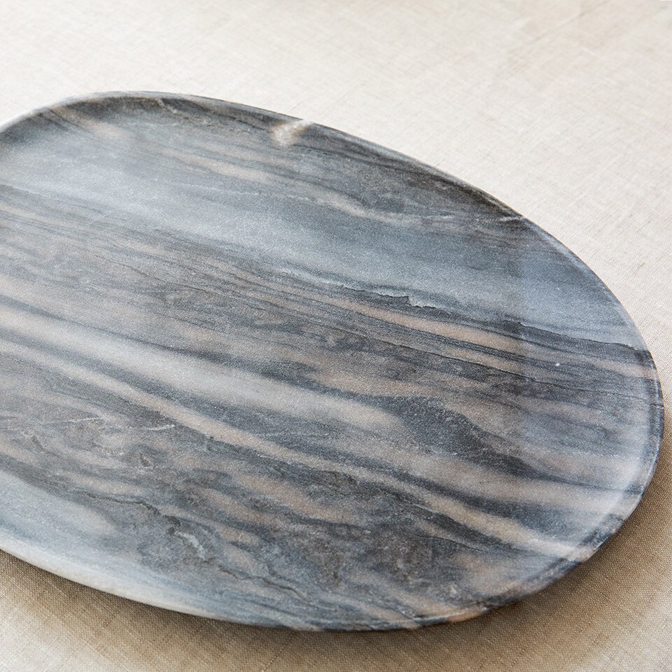 Organic Marble Serveware Platter West Elm UK